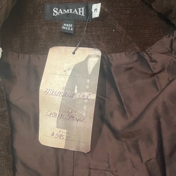 Collectors Piece! Samiah s Fine Clothing Vest with Tails - Picture 8 of 8